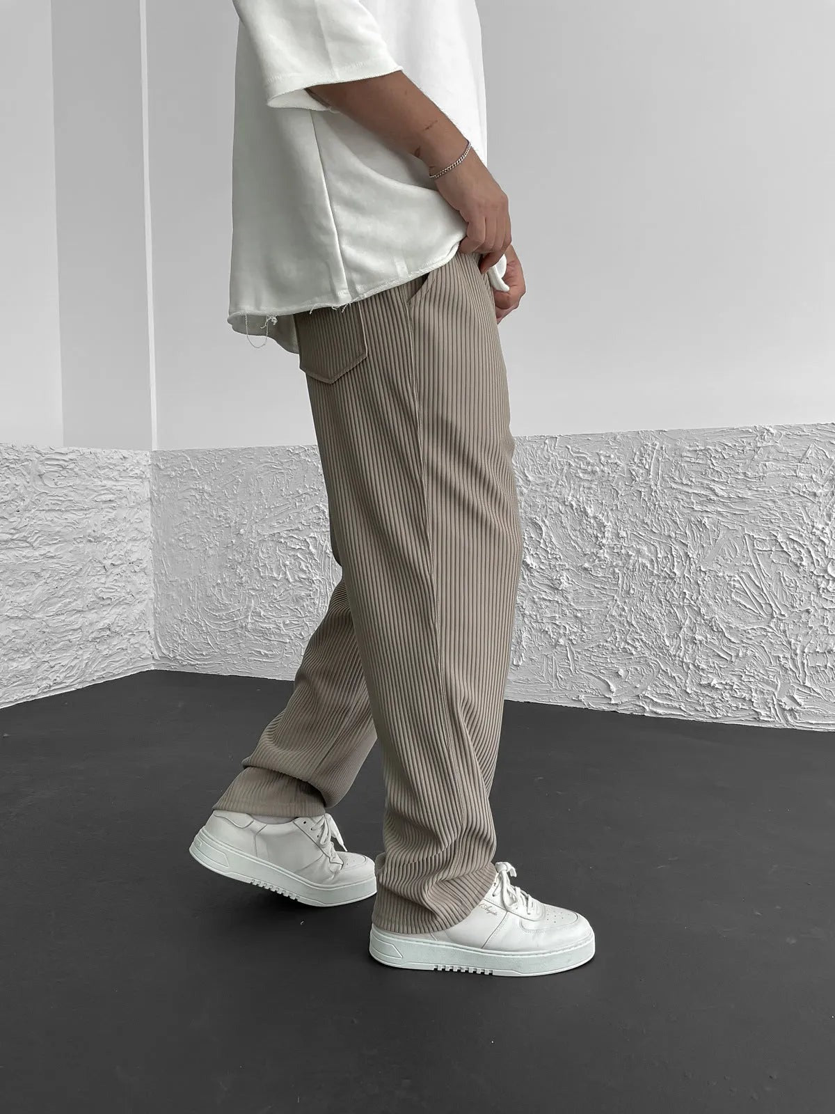 Pantalon Confort en Velours Côtelé