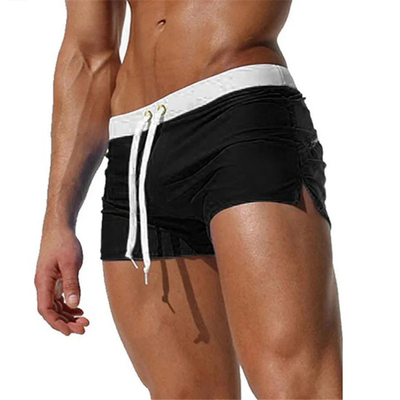 Short de bain homme – Coupe slim – Taille ajustable – Tissu respirant à séchage rapide