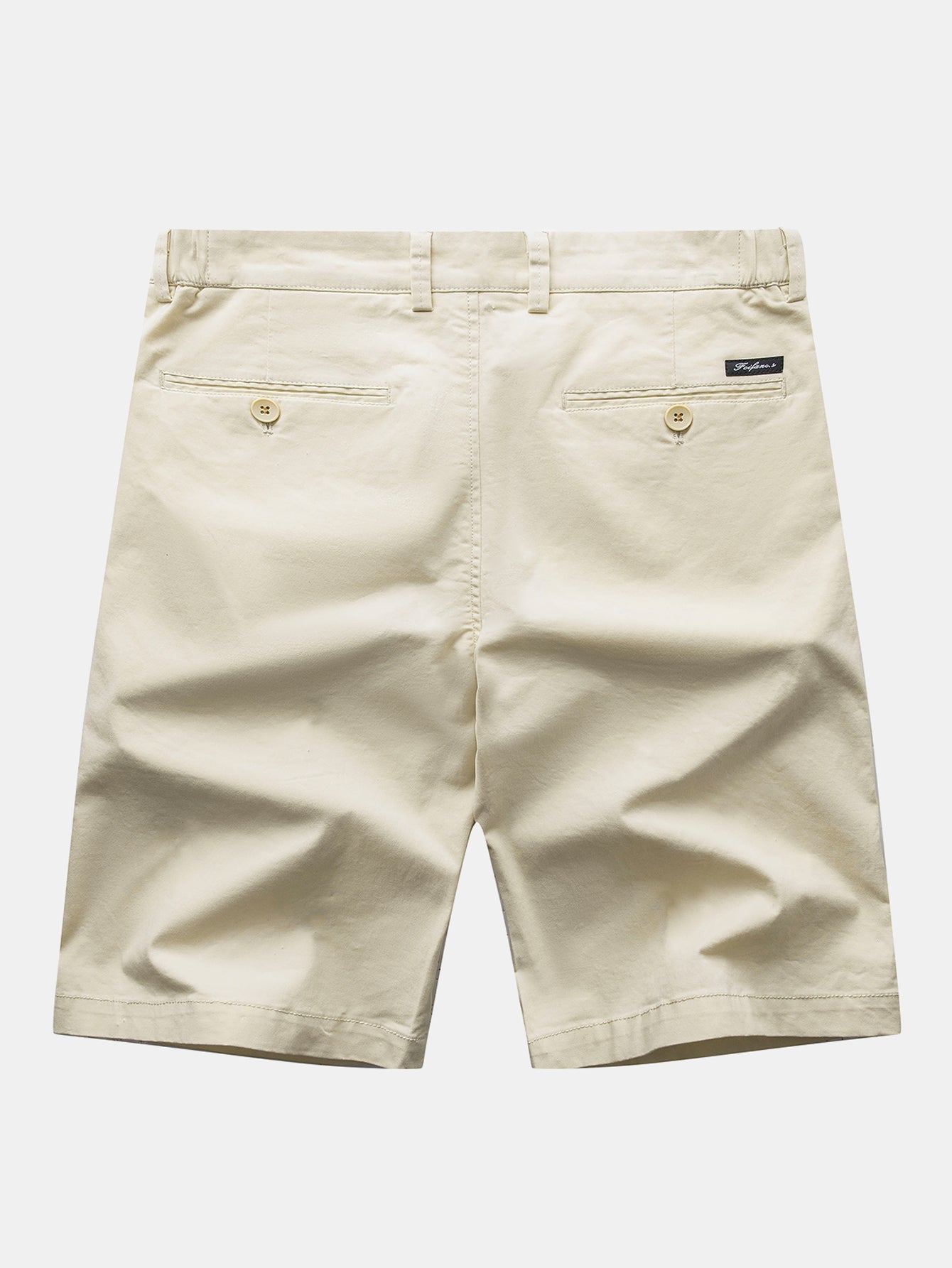 Polo en Maille Géométrique à Col en V & Short Chino en Coton