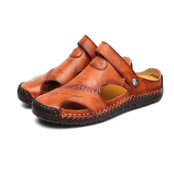 Raphaël | Sandales de loisirs haut de gamme en cuir souple pour hommes