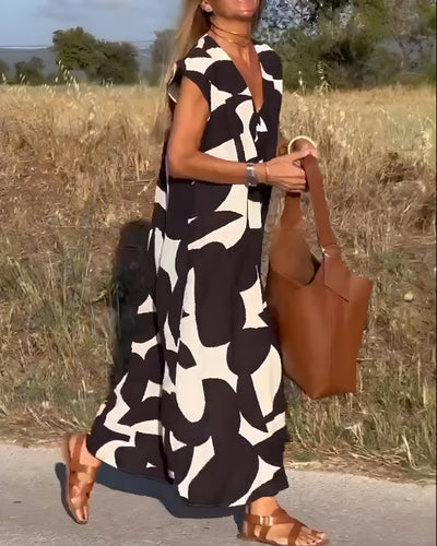 Océane™ | Robe imprimée à col en V