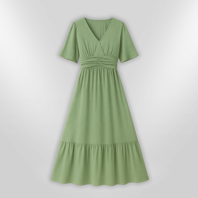 RENATA | robe à col en v