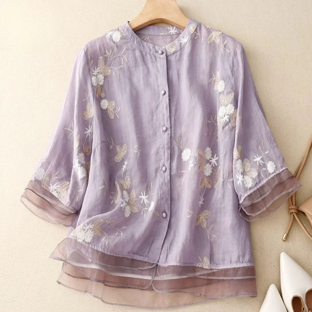 Alexandra™ | Blouse brodée