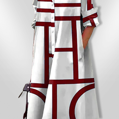 ESTELLE | Robe géométrique avec poches