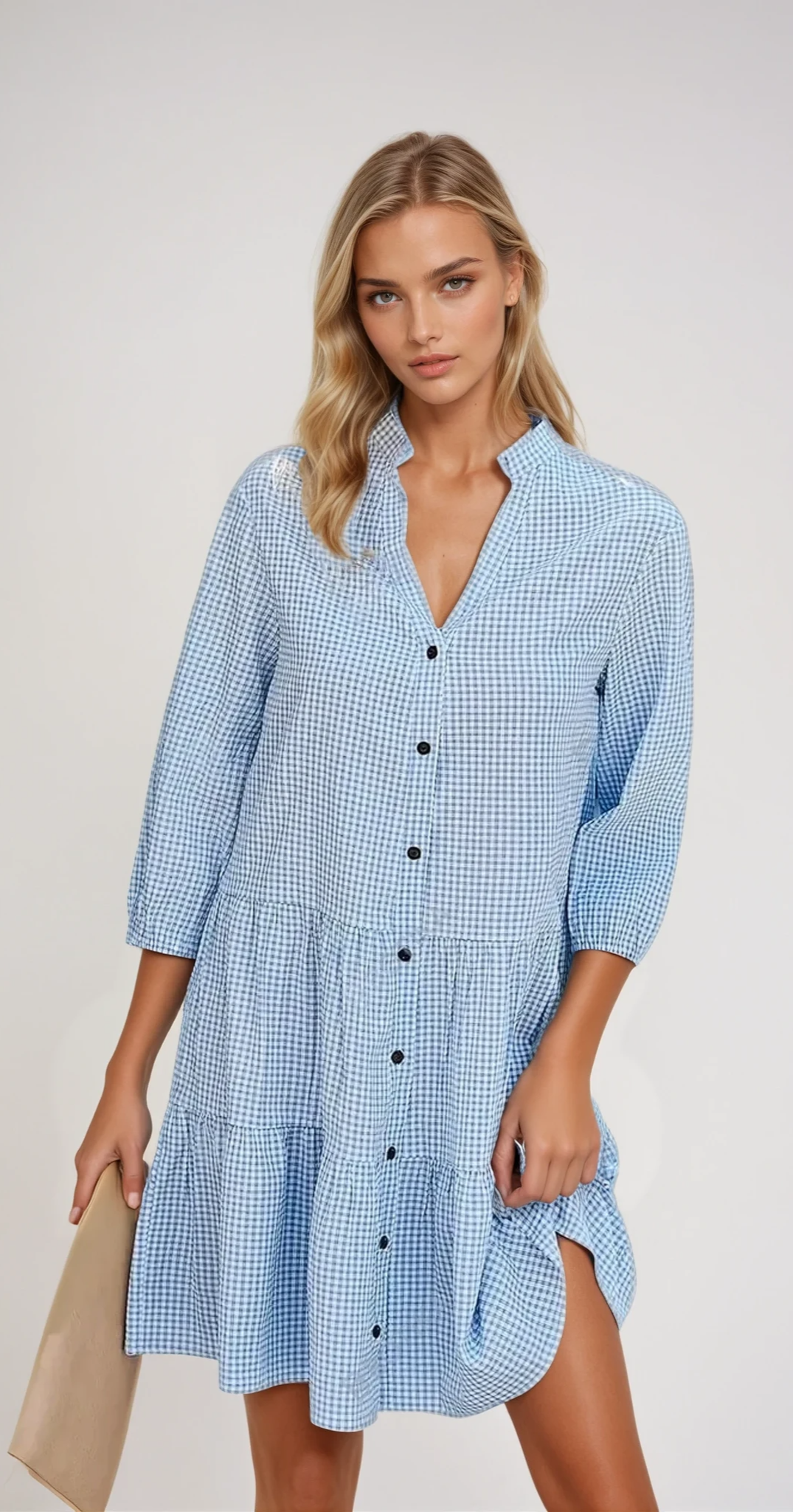 Félicité - Robe D'Été Bleu Clair À Bretelles Spaghetti