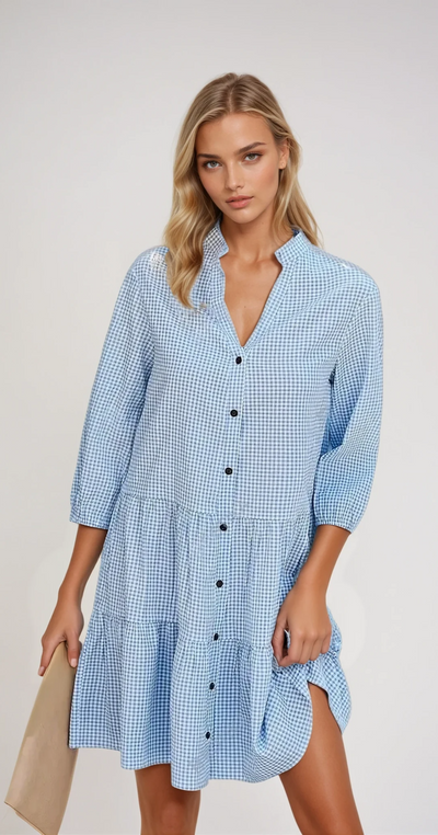 Félicité - Robe D'Été Bleu Clair À Bretelles Spaghetti