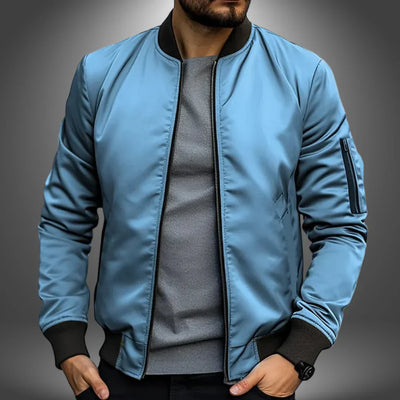 Veste de bombardier légère pour hommes - style coupe-vent décontracté