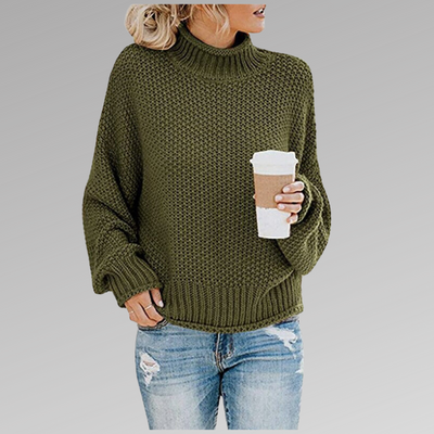 Pull Col Roulé | Maille Épaisse | Chaleur Vitaminée