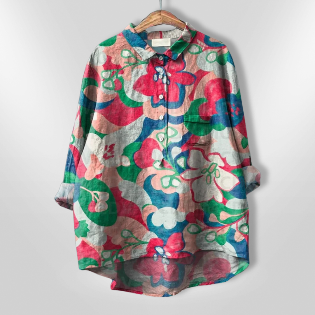 VIRGINIA | Chemise florale artisanale