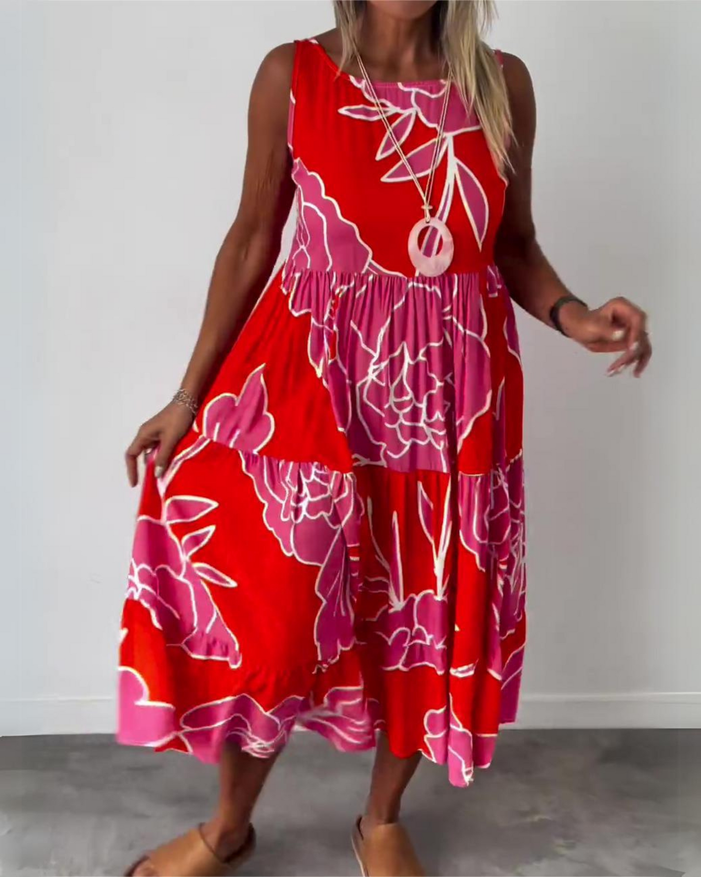 GRACE – ROBE BOHÈME FLEURIE ÉLÉGANTE