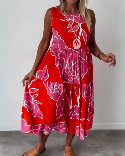 GRACE – ROBE BOHÈME FLEURIE ÉLÉGANTE