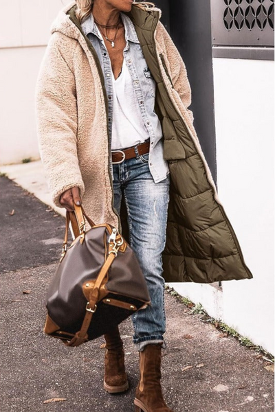 Angelika™ - Manteau réversible élégant pour femmes