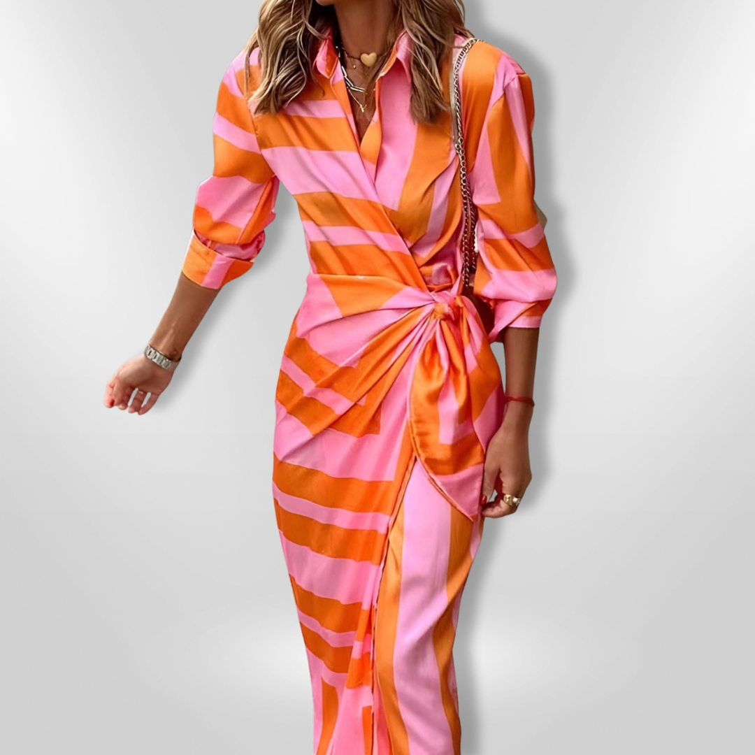 AMALIA | Robe imprimée enveloppante