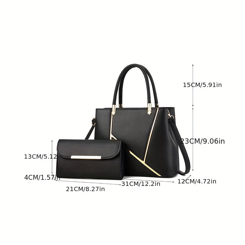 Amanda - Élégant ensemble de sacs à main 2 pièces pour un look d'automne chic