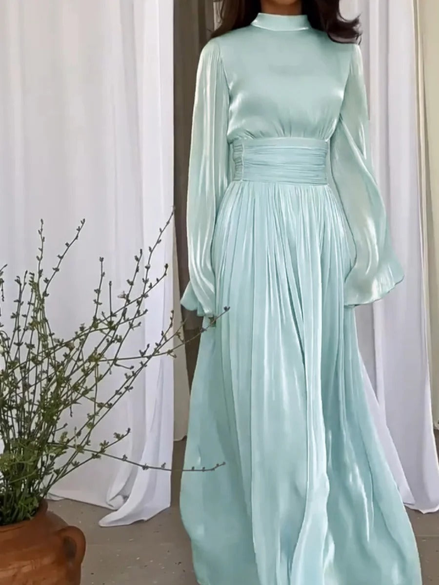 Robe longue fantaisie aux couleurs tendance