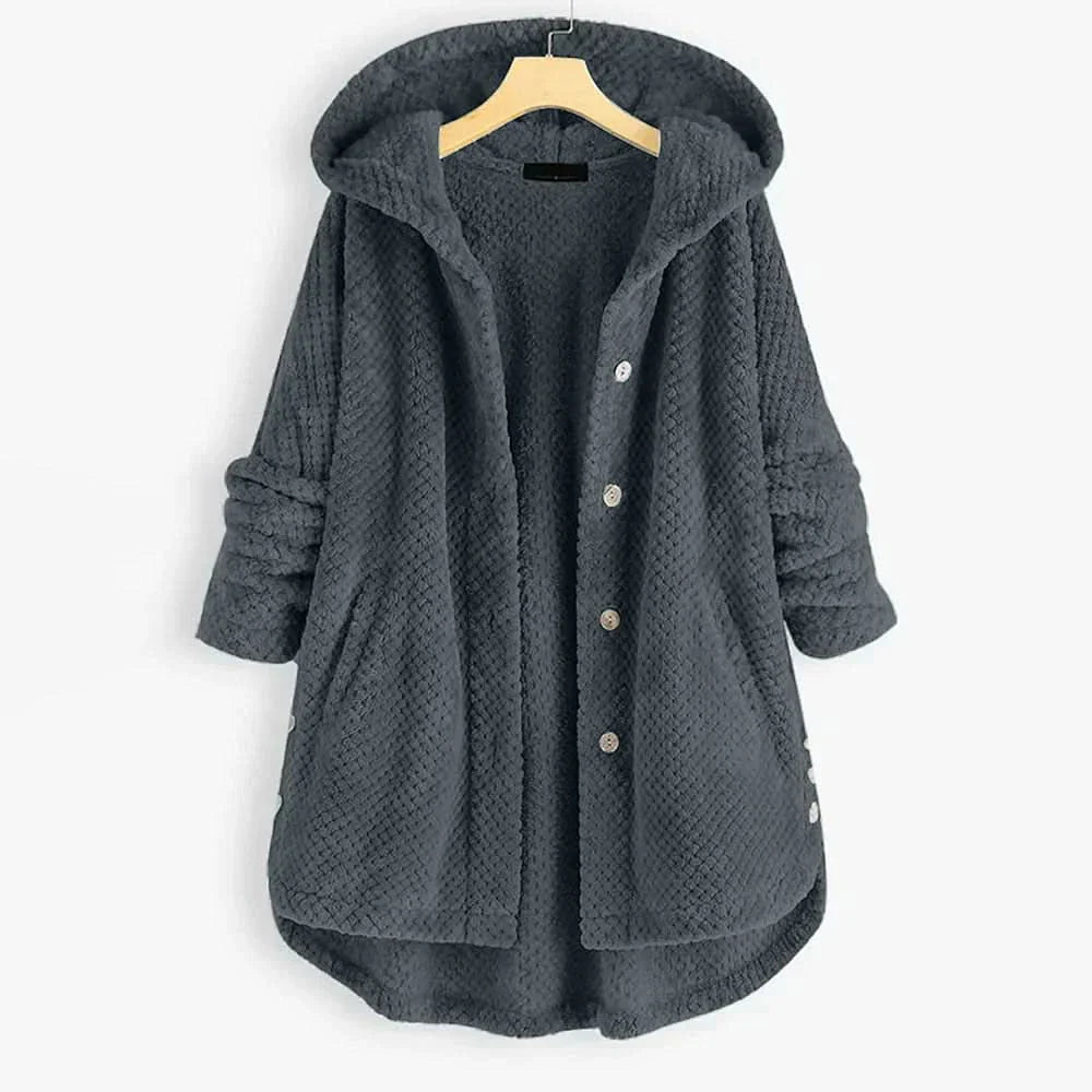 Morgane™| Billie manteau à capuche côtelé