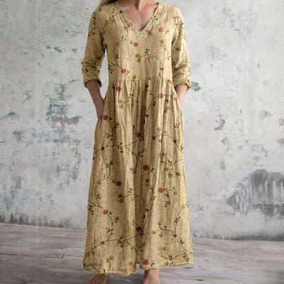 Eliana | Robe fleurie élégante en qualité premium