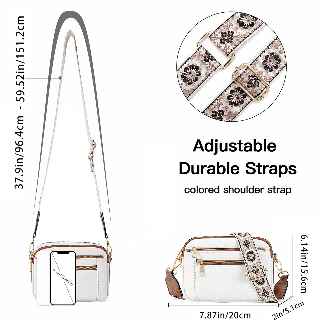 Camilla | Sac à bandoulière en cuir finement travaillé