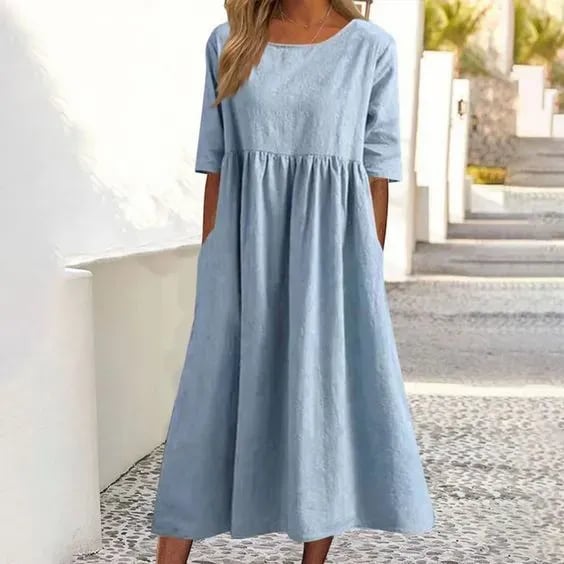 Rose - Robe D'Été Légère Et Respirante Pour Les Jours Chauds