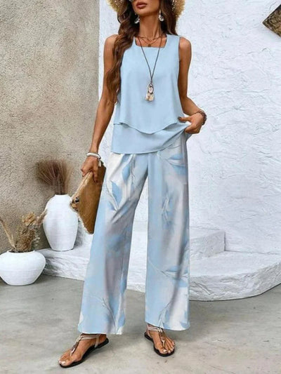 Ensemble Femme Deux Pièces – Tissu Respirant – Coupe Ample – Style Décontracté