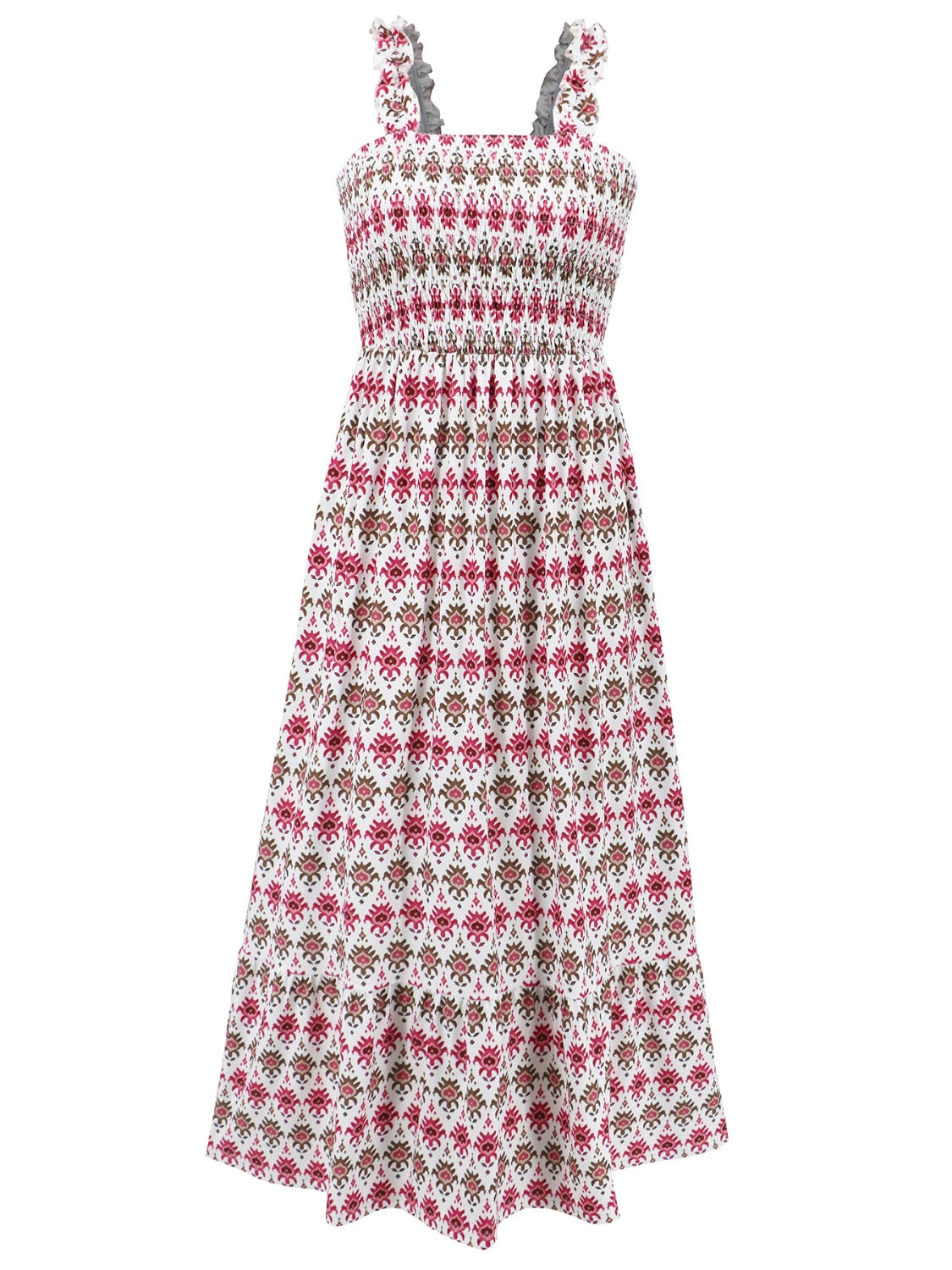 Noémie - Robe D'Été Sans Manches Smockée Pour Femme