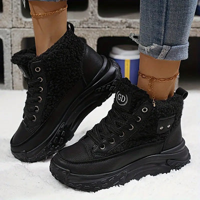 Elvia - Bottes d'hiver en laine polaire pour femmes