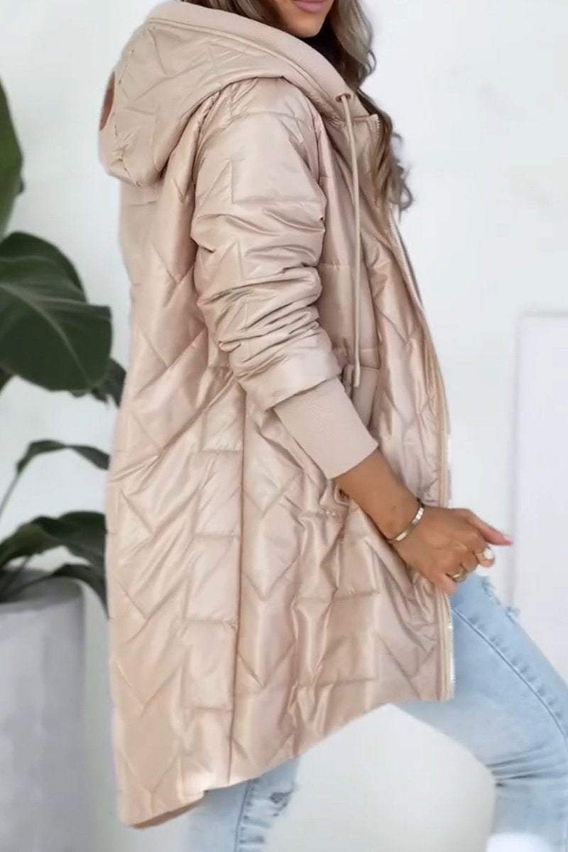 ELISA - Manteau à capuche chaud avec fermeture éclair