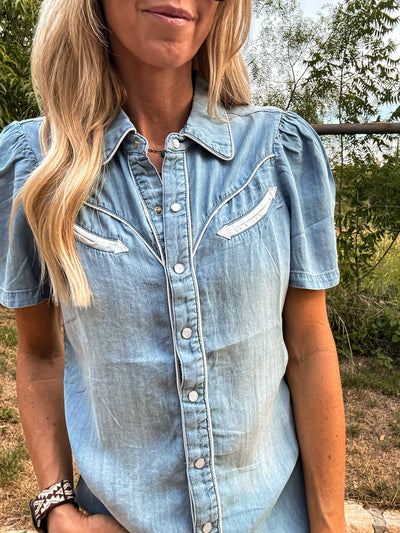 Chemise boutonnée Western
