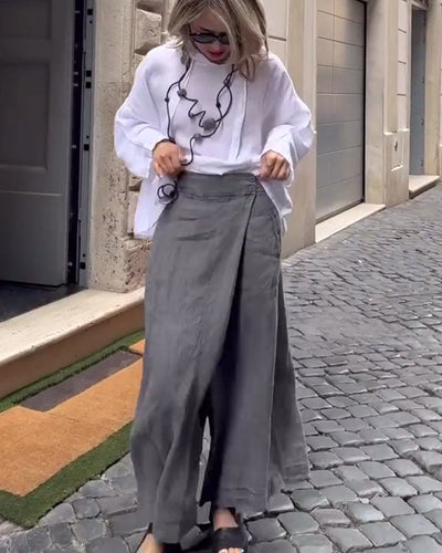 Pantalon Mode Urbaine Décontracté Jambe Large