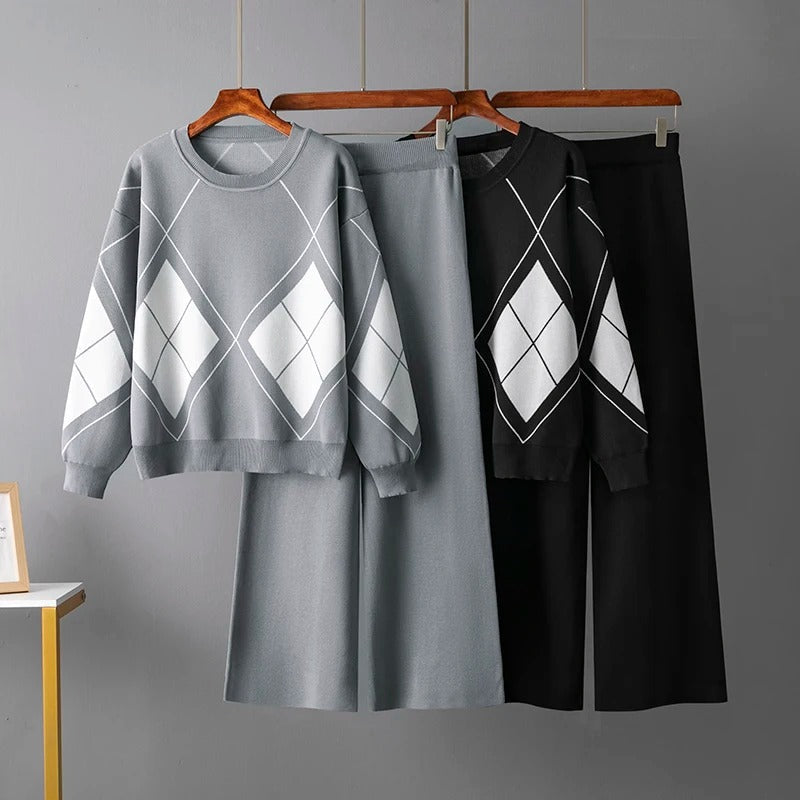Stella™ - Ensemble de pull chaud en tricot à deux pièces