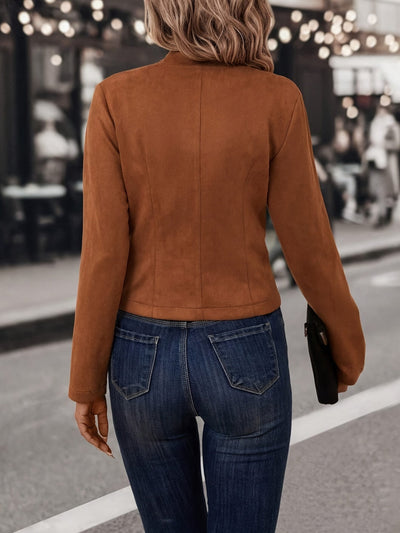 Doris - Chic Double-breasted Open Front Jacket for Women