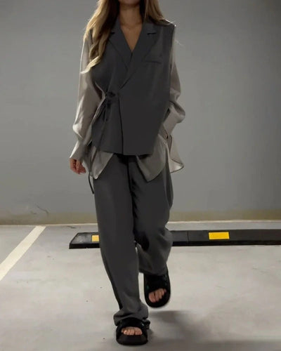 Ensemble deux pièces chemise et pantalon – Léger et respirant