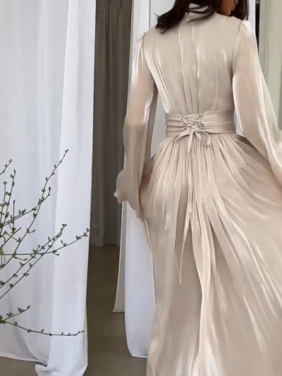Robe longue fantaisie aux couleurs tendance