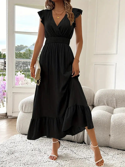 Robe longue élégante tissu respirant