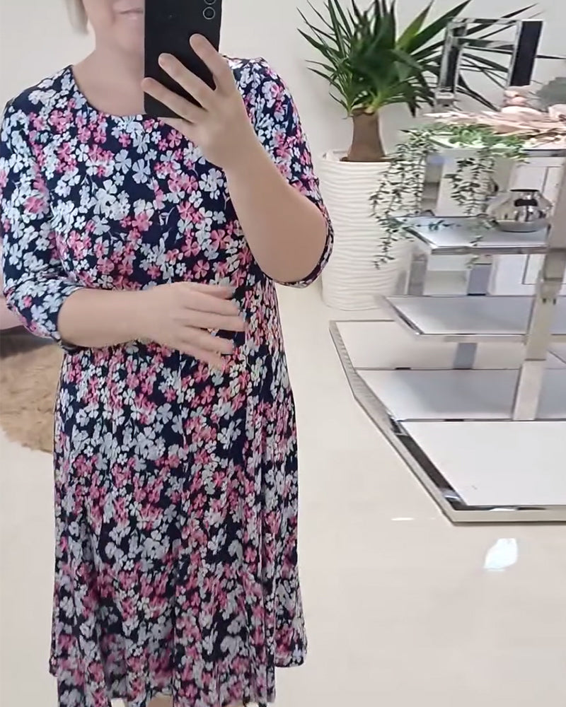 Robe Décontractée Imprimé Fleuri
