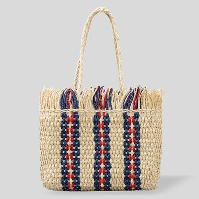 Sunny - Sac de plage spacieux tissé à la main pour toutes vos aventures estivales !
