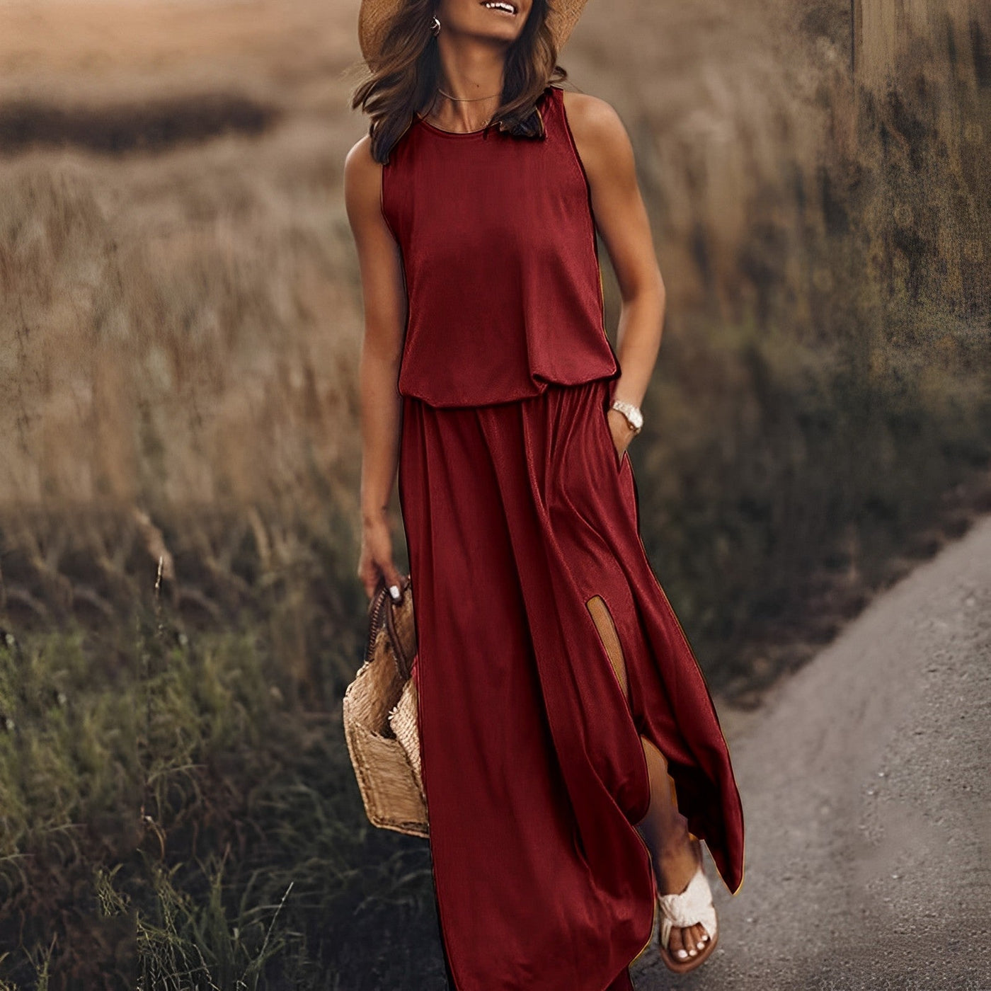 Maëlle - Robe D'Été Élégante Et Intemporelle En Coton