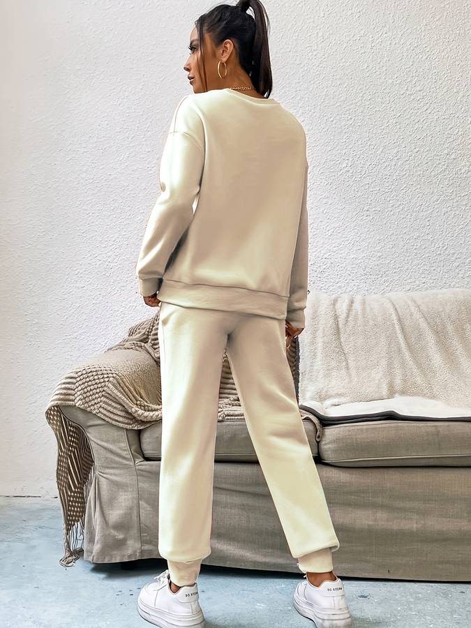 Joy - Élégant ensemble pull et pantalon pour femmes