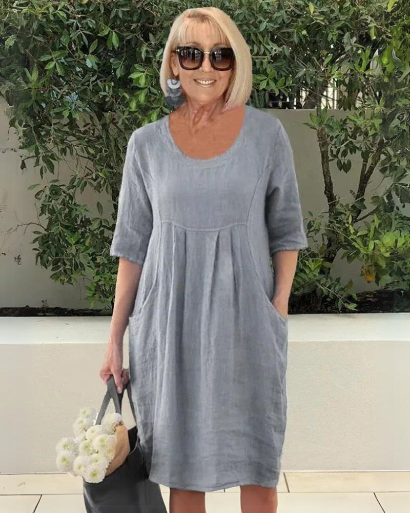 ELARA - Robe Confortable avec Poches