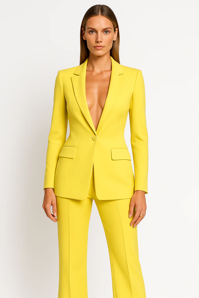 Ensemble de costumes pour femmes - Blazer et pantalon droit