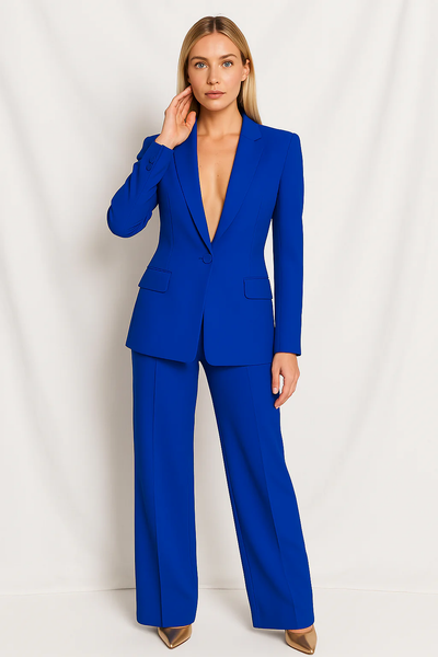 Ensemble de costumes pour femmes - Blazer et pantalon droit