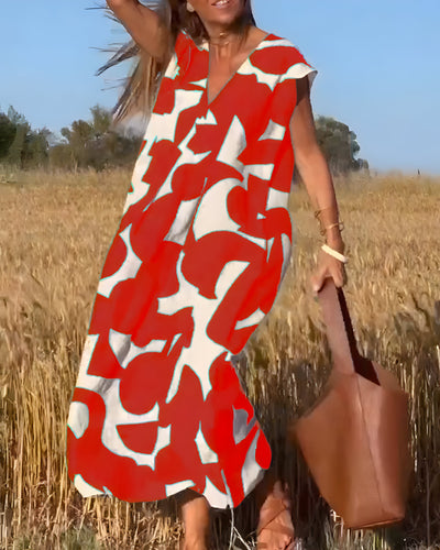 Océane™ | Robe imprimée à col en V