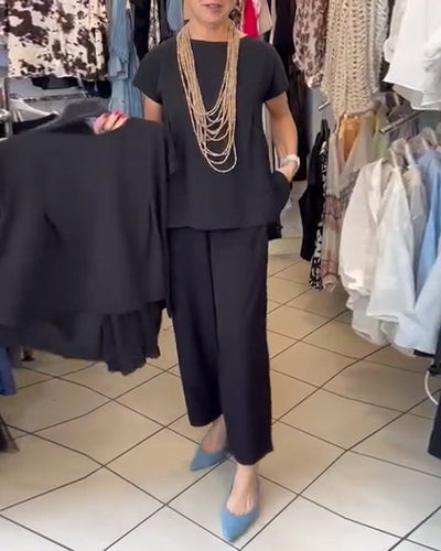 Blouse Décontractée Street Couleur Unie
