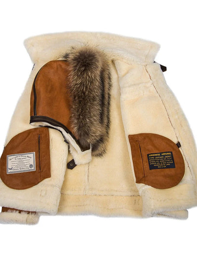 Emil™ Veste d'Hiver en Cuir Élégante