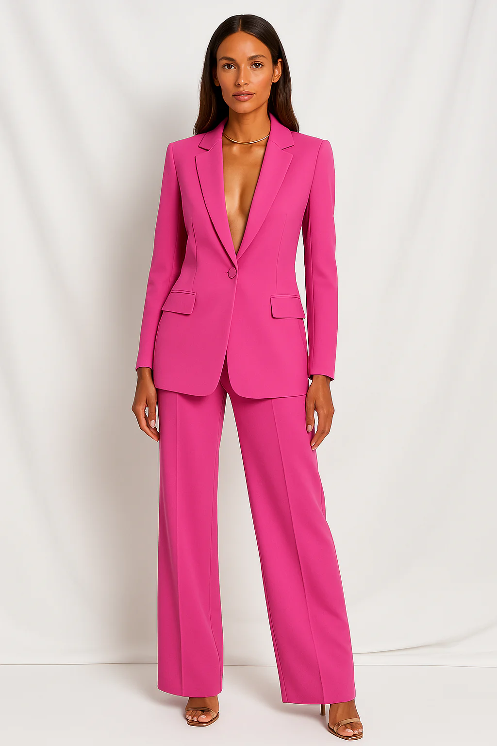 Ensemble de costumes pour femmes - Blazer et pantalon droit