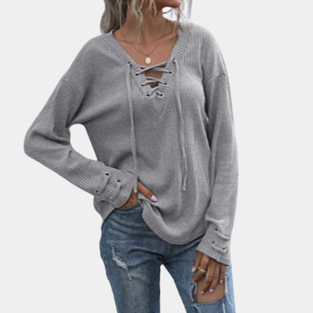 ROSALINA - Pull Tricoté Tendance pour Femmes