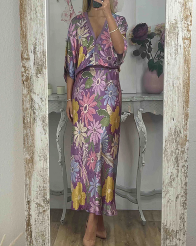 MAIAN - TOP EN SOIE À FLEURS