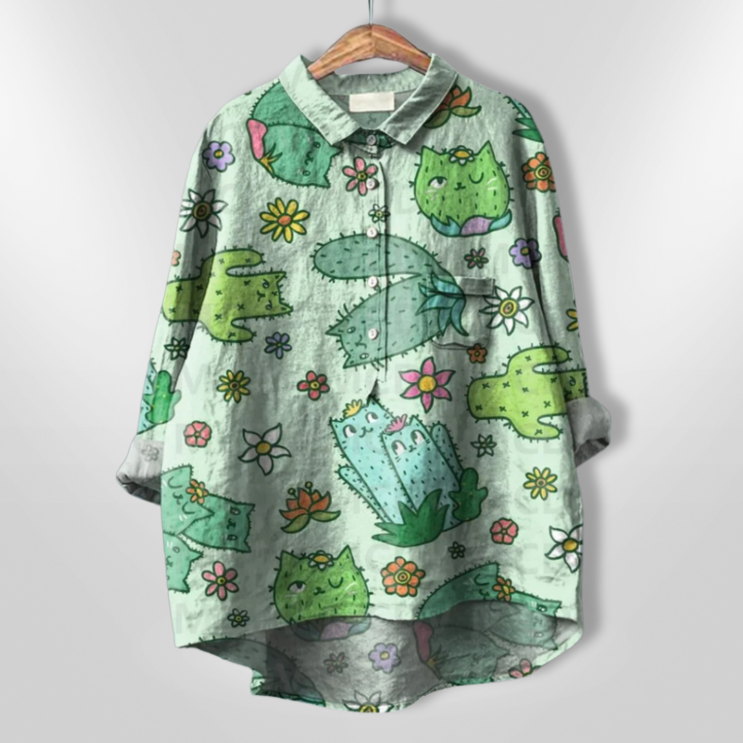 VIRGINIA | Chemise florale artisanale