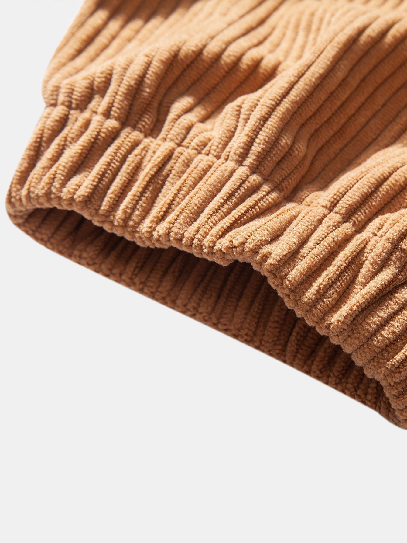 Chemise à capuche à carreaux en velours côtelé contrasté coupe décontractée et pantalon de jogging cargo en velours côtelé à cordon de serrage