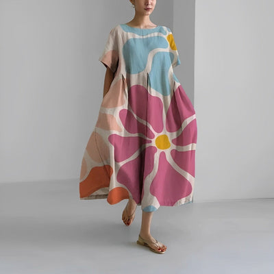 MAGNIFIQUE | Robe avec Flair Espagnol | Robe d'Été Élégante